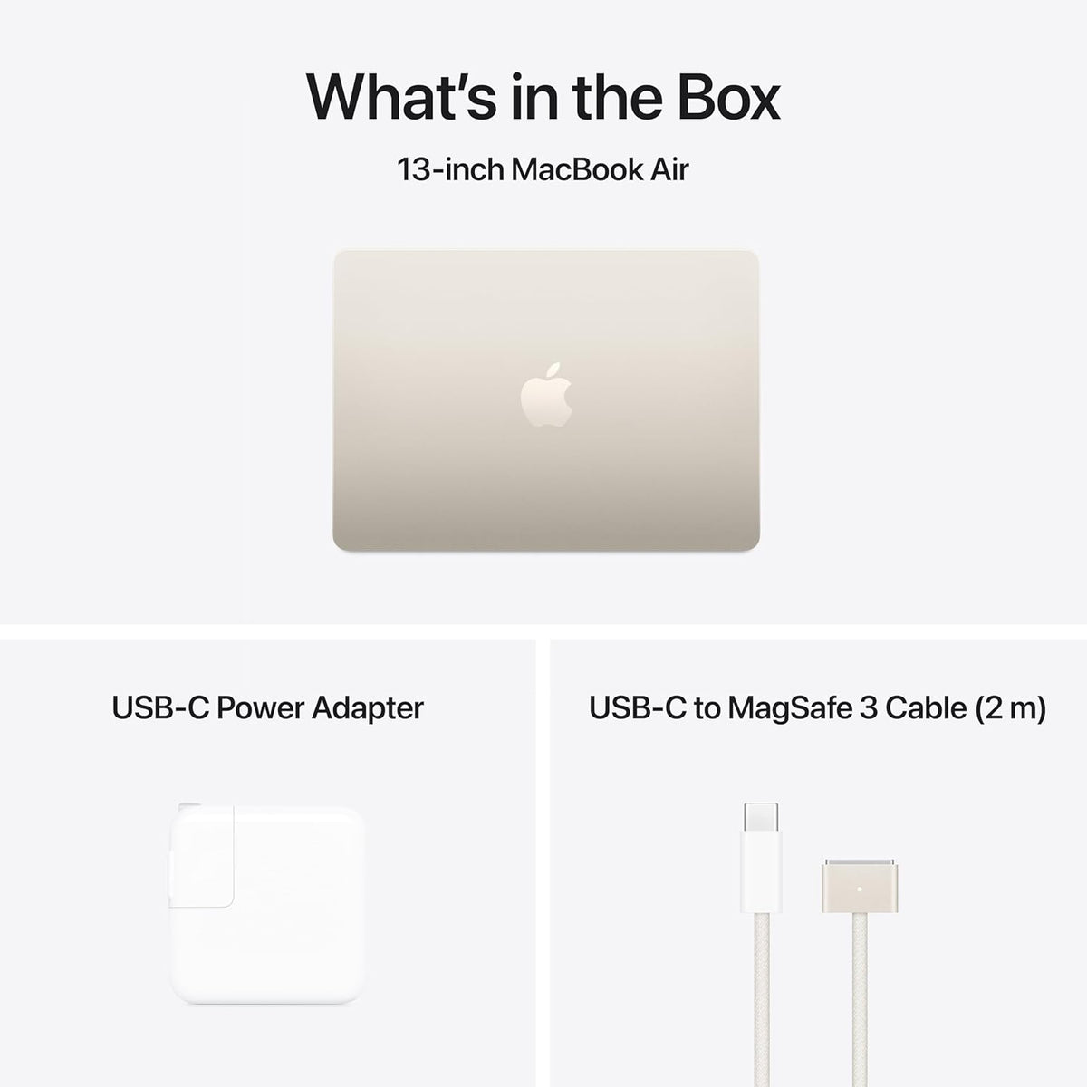 （Refurbished）Apple 2025 MacBook Air with Apple M4 Chip, 13-inch, 16GB RAM, 256GB SSD Storage, Starlight (Renewed)